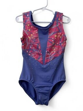 Moisture Wicking Athletic Leotard Two-Tone Rhinestone Cat & Jack Girls Small 6/7